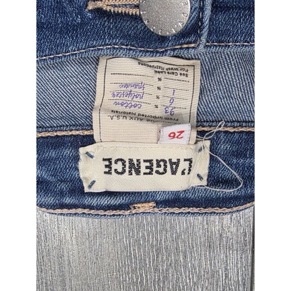 L’Agence Women’s Sada Mid Rise Cropped Jeans Distressed Size 26 A003428 - Picture 6 of 10